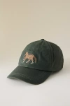 By Anthropologie Needlepoint Icon Waxed Canvas Baseball Cap In Green