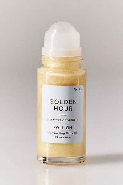 By Anthropologie Nostalgia Shimmer Roll-on In Gold