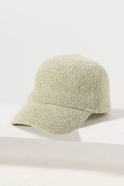 By Anthropologie Nubby Baseball Cap In Green