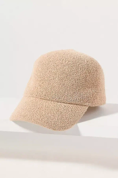 By Anthropologie Nubby Baseball Cap In Neutral