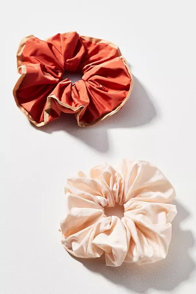 By Anthropologie Nylon Scrunchies, Set Of 2 In Multi
