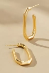 By Anthropologie Octagon Oval Hoop Earrings In Gold