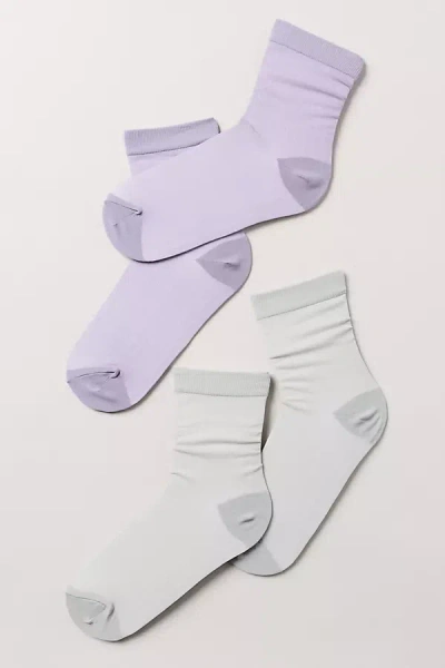 By Anthropologie Opaque Socks, Set Of 2 In Purple