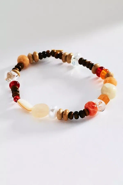 By Anthropologie Organic Beaded Bracelet In Multi