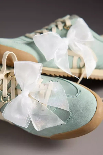 By Anthropologie Organza Bow Shoe Charms In White