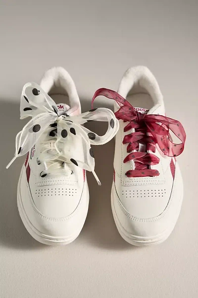 By Anthropologie Organza Shoe Laces, Set Of 2 In Multi