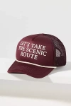 By Anthropologie Outdoorsy Conversational Trucker Hat In Brown