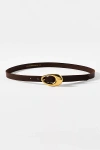 By Anthropologie Oval Bubble Buckle Belt In Brown