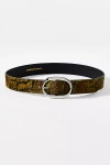 By Anthropologie Oval Buckle Belt In Brown