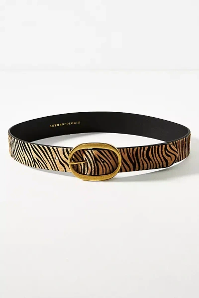 By Anthropologie Oval Buckle Belt In Multicolor