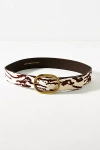 By Anthropologie Oval Buckle Belt In Multicolor