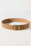 By Anthropologie Oval Buckle Leather Belt In Brown