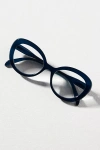 By Anthropologie Oval Cat-eye Readers In Blue