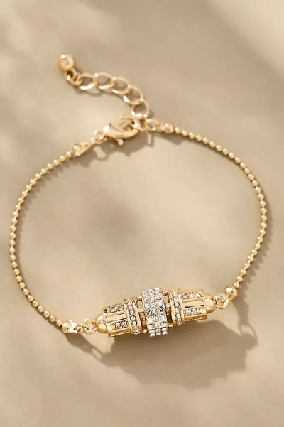 By Anthropologie Oval Link Locket Bracelet In Gold