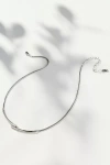 By Anthropologie Overlap Tube Necklace In Silver