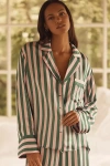 By Anthropologie Oversized Button-front Pajama Shirt