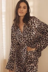 By Anthropologie Oversized Button-front Pajama Shirt In Multicolor