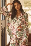 By Anthropologie Oversized Button-front Pajama Shirt In White