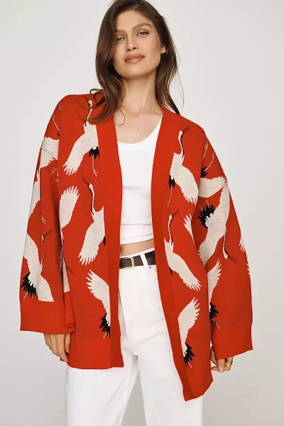 By Anthropologie Oversized Cardigan In Multi