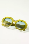 BY ANTHROPOLOGIE OVERSIZED GEO SUNGLASSES