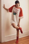 By Anthropologie Oversized Graphic Sleep T-shirt In White