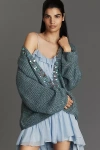 By Anthropologie Paillette Cardigan Sweater