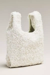 By Anthropologie Paillette Sequin Bag In White