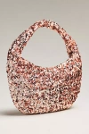 By Anthropologie Paillette Sequin Crescent Bag In Pink
