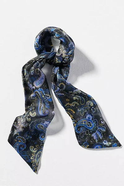 By Anthropologie Paisley Twistable Headband In Blue