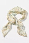 By Anthropologie Paisley Twistable Headband In White