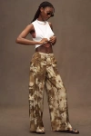By Anthropologie Palazzo Utility Pants In Green