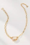 By Anthropologie Paperclip Bar Charm Necklace