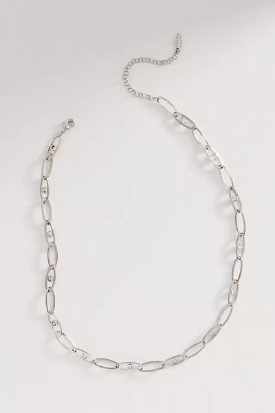 By Anthropologie Paperclip Chain Y-necklace In Metallic