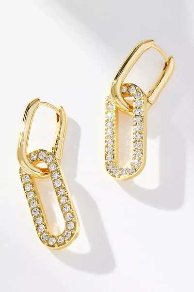 By Anthropologie Paperclip Drop Earrings In Gold