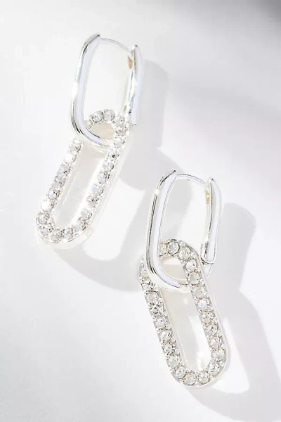 By Anthropologie Paperclip Drop Earrings In Metallic
