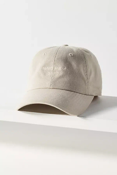 By Anthropologie Paris Baseball Cap In Gray