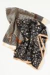 By Anthropologie Patterned Hair Scarves, Set Of 2 In Black
