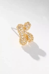 By Anthropologie Pavé Bubble Letter Monogram Earrings In Multicolor