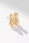 By Anthropologie Pavé Bubble Letter Monogram Earrings In Multicolor