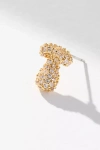 By Anthropologie Pavé Bubble Letter Monogram Earrings In Multicolor