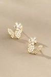 By Anthropologie Pavé Butterfly Post Earrings