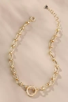 By Anthropologie Pavé Circle Clasp Necklace