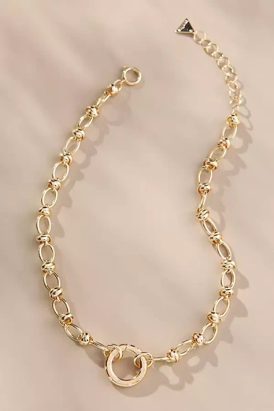 By Anthropologie Pavé Circle Clasp Necklace