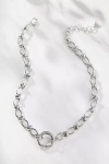 By Anthropologie Pavé Circle Clasp Necklace