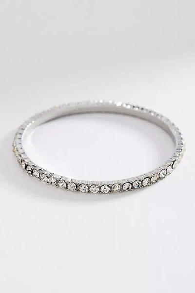 By Anthropologie Pavé Diamond Cuff Bracelet In Silver