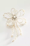 By Anthropologie Pearl Blossom Brooch In White