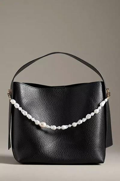 By Anthropologie Pearl Chain Bag Charm In Burgundy