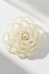 By Anthropologie Pearl Cluster Brooch In Gold