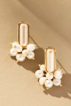 By Anthropologie Pearl Cluster Drop Earrings
