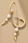 By Anthropologie Pearl Crystal Earrings